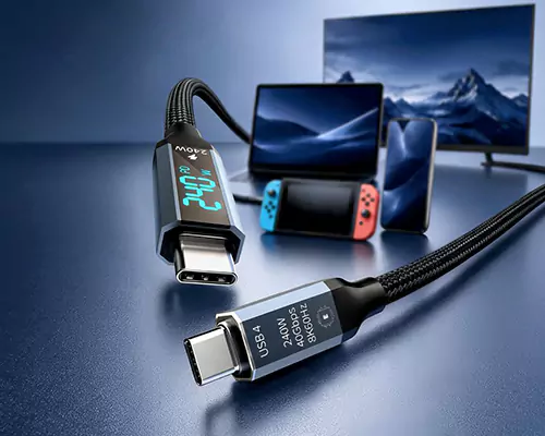 Kabel szybkiego ładowania 240 W, obsługujący wszystkie dane ładowania za jednym razem
